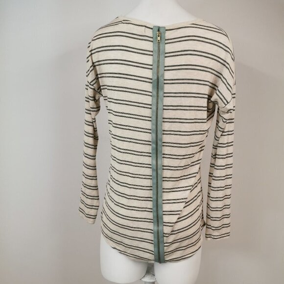 Pink Rose Zip  Back Long Sleeve Top - Picture 3 of 5